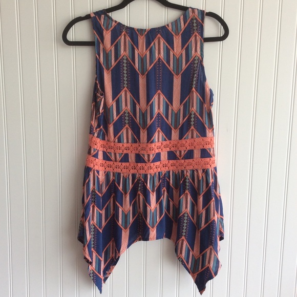 Doe & Rae Anthropologie Asymmetrical Sleeveless Top - Picture 1 of 5